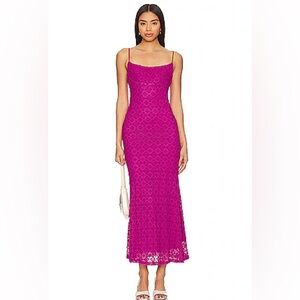 Bardot x Revolve Adoni Magenta Midi Dress